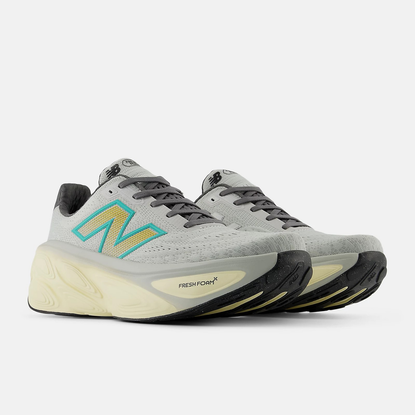 Men's New Balance Fresh Foam X More v5 (Brighton Grey Calcium Cyber Jade)