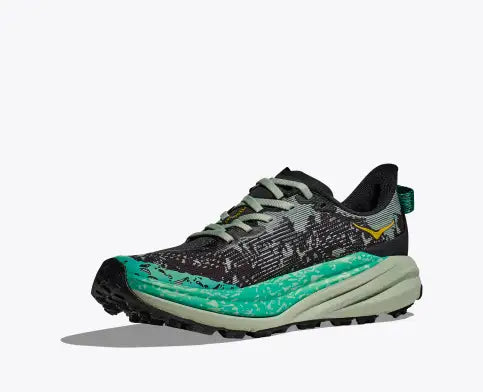 Women's Hoka Speedgoat 6 (Black/Aloe Vera)