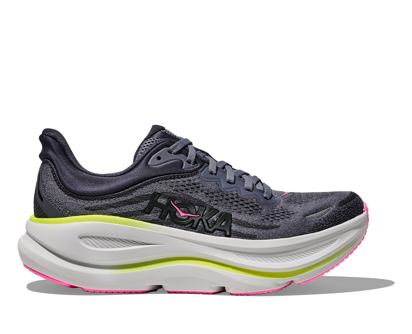 Women's Hoka Bondi 9 Charcoal Grey / Grey Skies