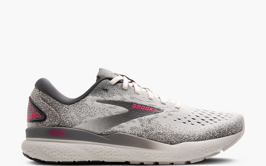 Women's Brooks Ghost 16 (Grey Gargoyle Pink) *Sale*