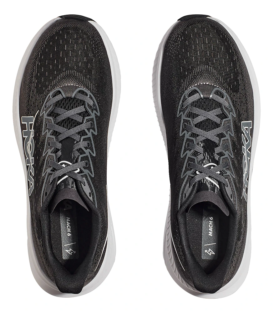 Men's Hoka Mach 6 (Black/White)