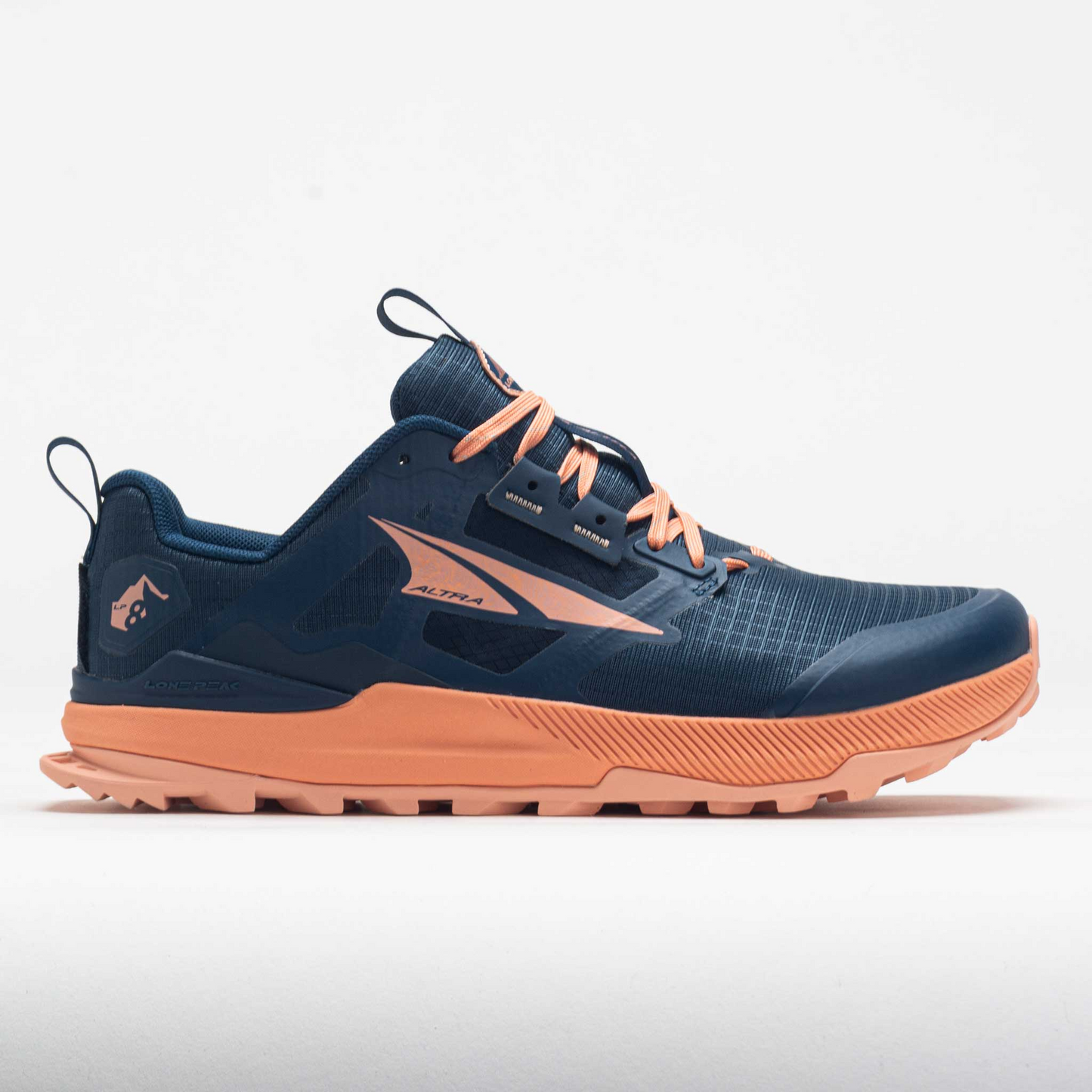 Women's Altra Lone Peak 8 (Navy/Coral)