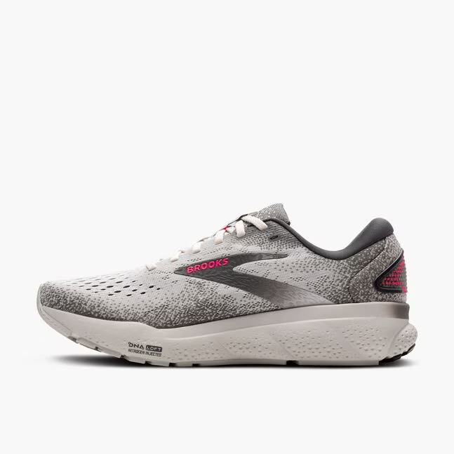 Women's Brooks Ghost 16 (Grey Gargoyle Pink) *Sale*