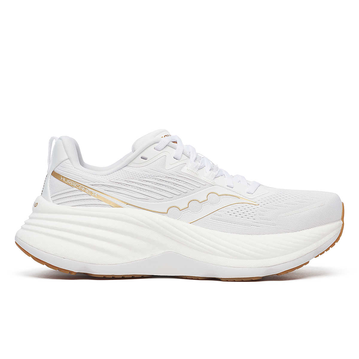 Women's Saucony Hurricane 24 (White/Gold)