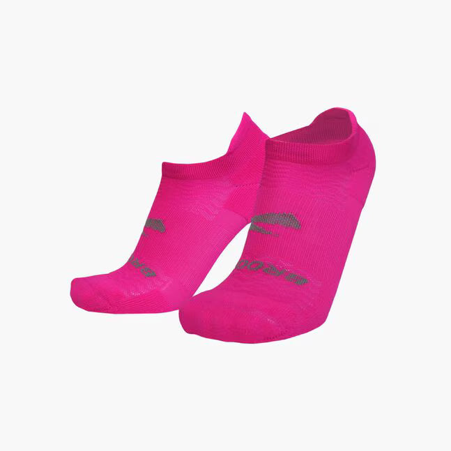 Brooks Run In Sock Low Cushion No show (Light Grey/Pink/Light Grey)