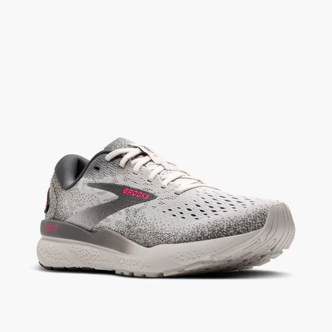 Women's Brooks Ghost 16 (Grey Gargoyle Pink) *Sale*