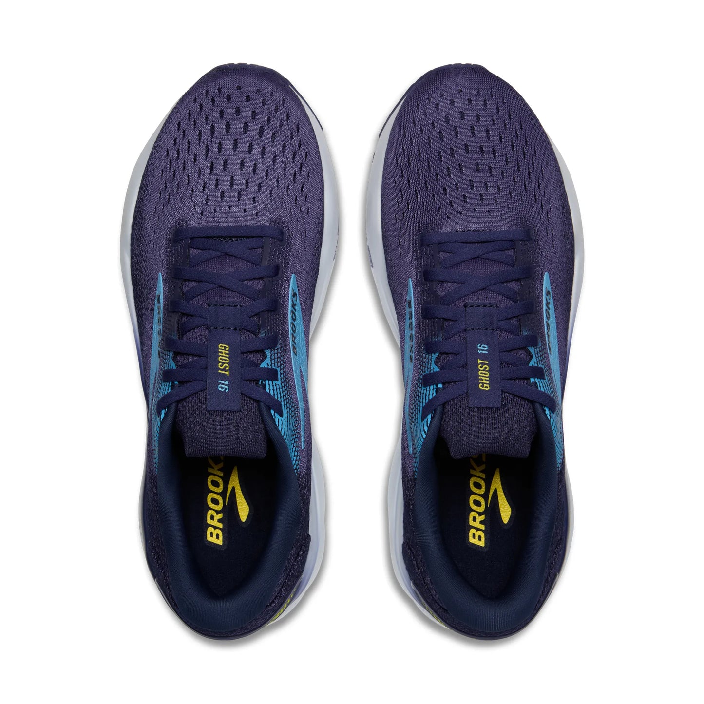 Men's Brooks Ghost 16 (Blue/Bonnie Blue/Yellow) *Sale*
