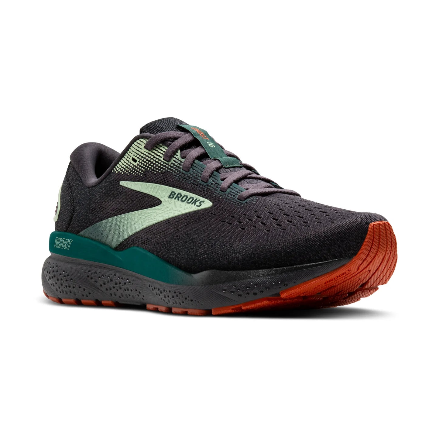 Men's Brooks Ghost 16 (Blackened Pearl/June Bug/Green) *Sale*