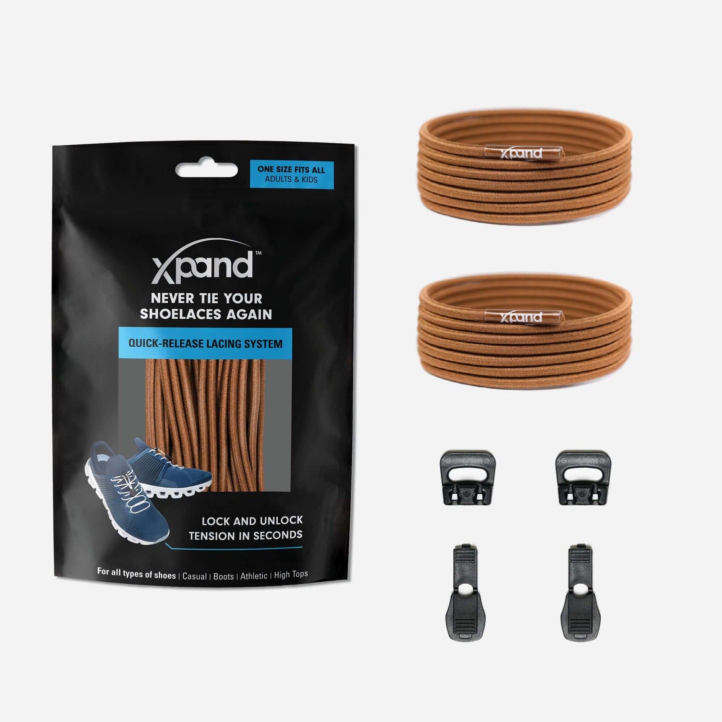 Xpand Quick Release Round Laces