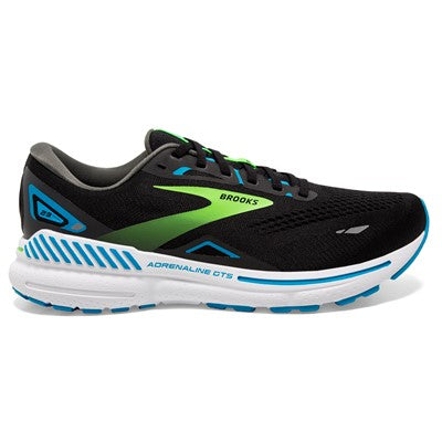 Men's Brooks Adrenaline GTS 23 (Black/Hawaiian Ocean/Green) *Sale*