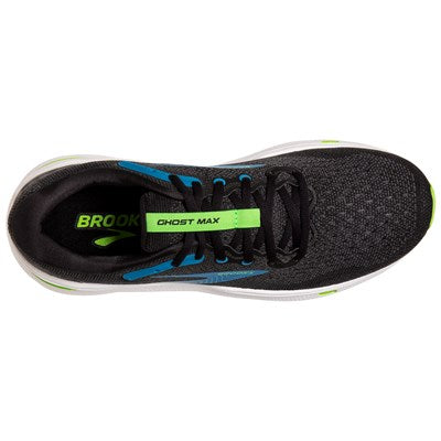 Men's Brooks Ghost Max (Black/Atomic Blue/Jasmine)