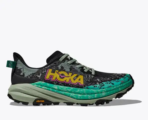 Women's Hoka Speedgoat 6 (Black/Aloe Vera)