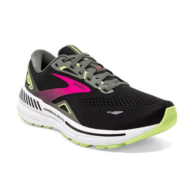 Women's Brooks Adrenaline GTS 23 (Black/Gunmetal/Sharp Green)