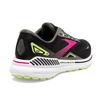 Women's Brooks Adrenaline GTS 23 (Black/Gunmetal/Sharp Green)