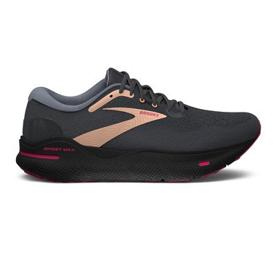 Women's Brooks Ghost Max (Black/Papaya/Raspberry)