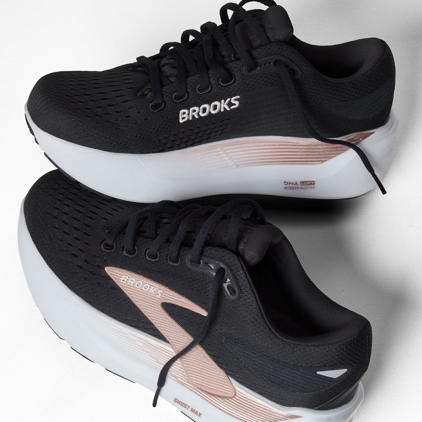 Women's Brooks Ghost Max 3 Black Rose Gold