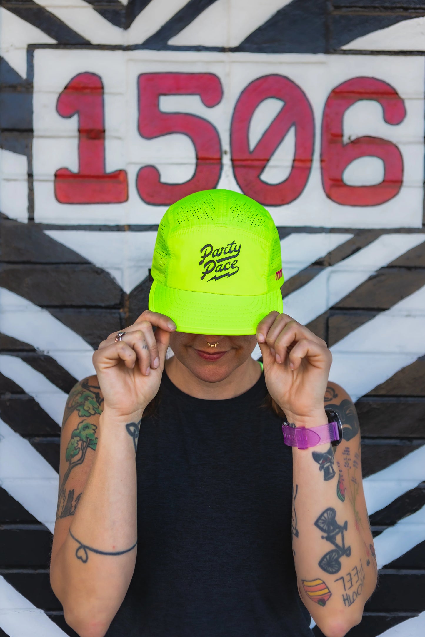 rnnr Pacer Hat: Sprint (Neon Yellow Green)