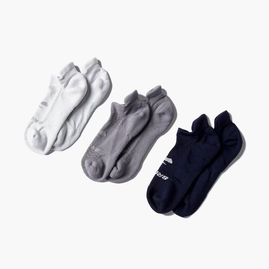 Brooks Run In Sock Low Cushion No show (Navy/Asphalt/Grey)