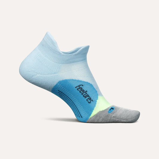 Feetures Elite Light Cushion No Show Tab Socks (Blue Crystal)