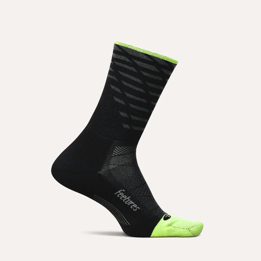 Feetures Elite Light Cushion Mini Crew Socks (Tempo Black)