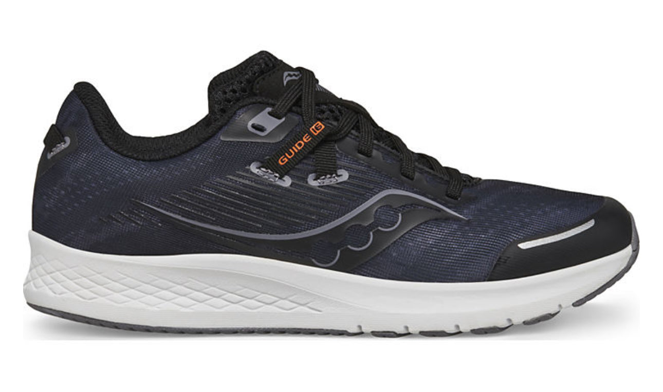 Big Kid's Saucony Guide 16 (Black/White)