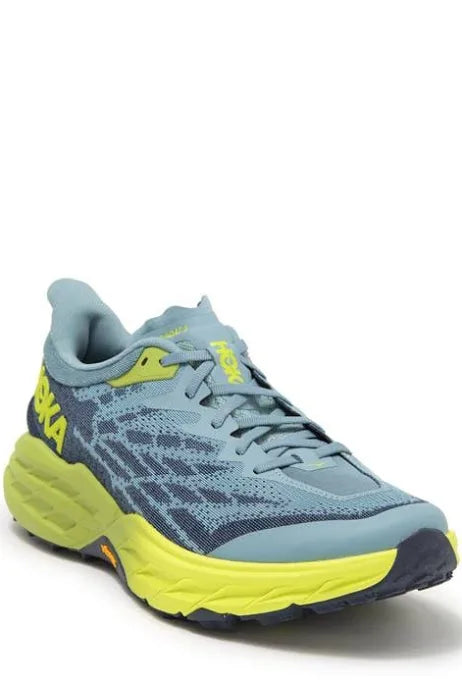 Men's Hoka Speedgoat 5 (Stone Blue/Dark Citron)