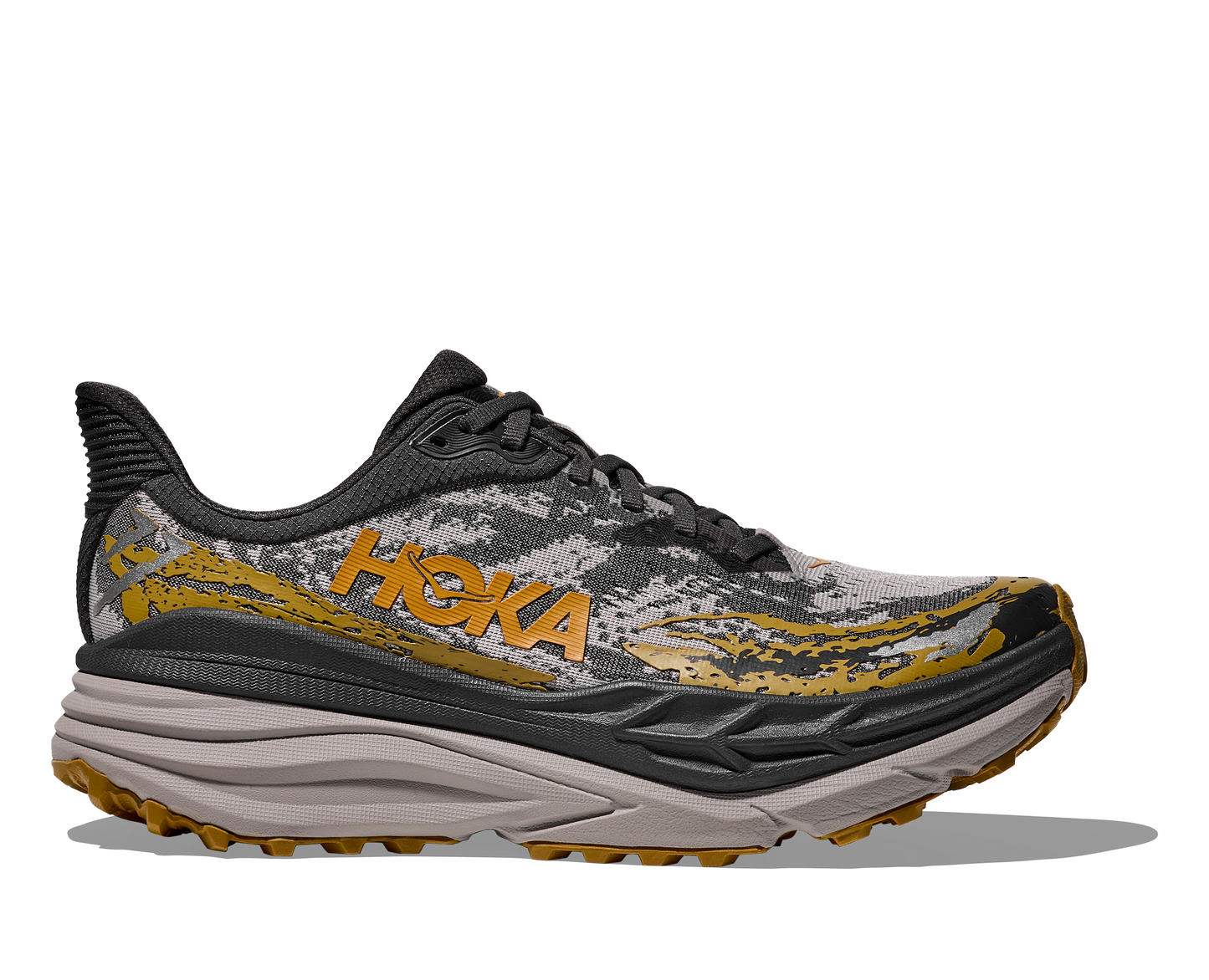 Men's Hoka Stinson 7  (Black/Cement)
