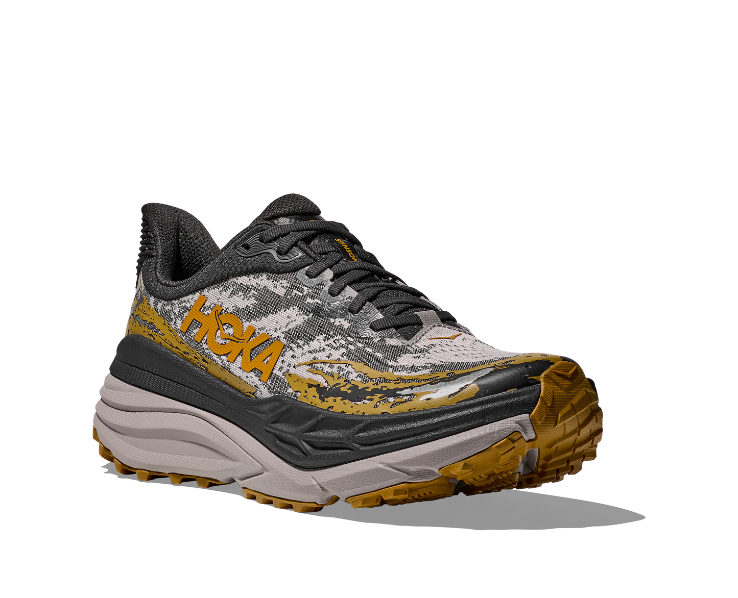 Men's Hoka Stinson 7  (Black/Cement)