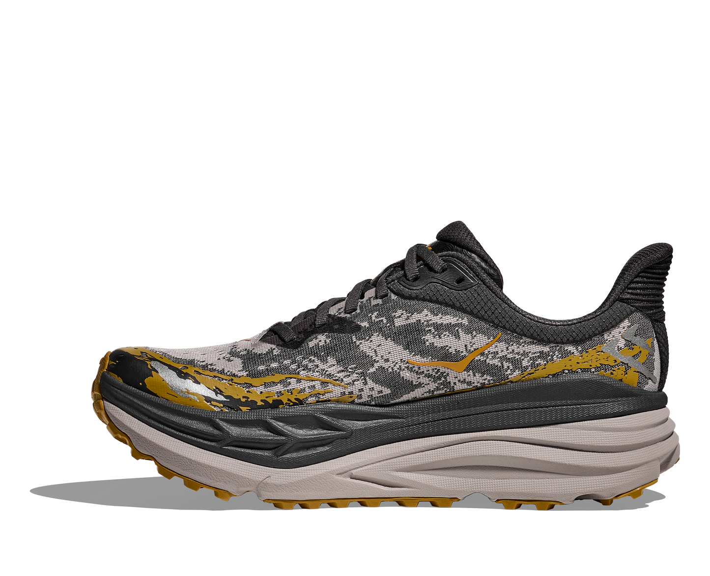 Men's Hoka Stinson 7  (Black/Cement)