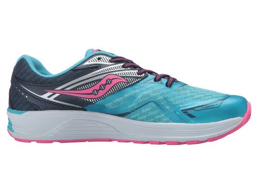Girl's Saucony Ride 9 (Blue/Pink)