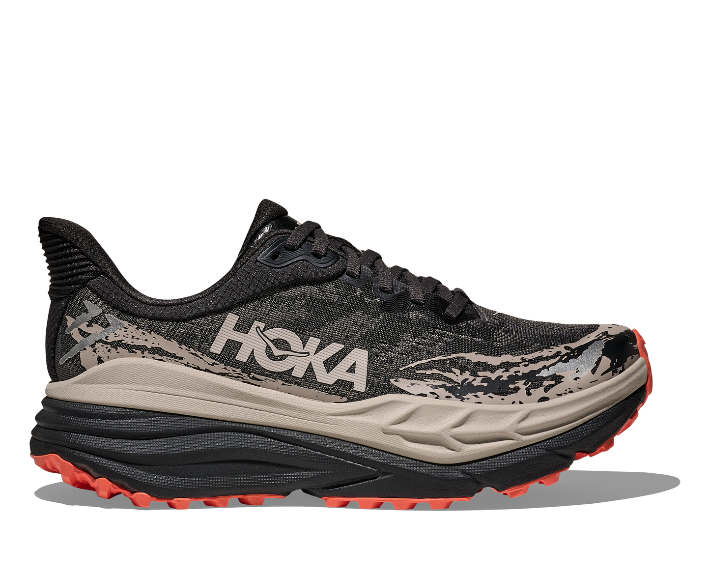 Women's Hoka Stinson 7  (Black/Putty)