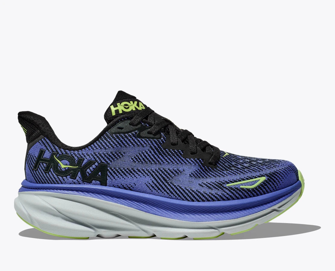 Women's Hoka Clifton 9 (Black/Stellar Blue)