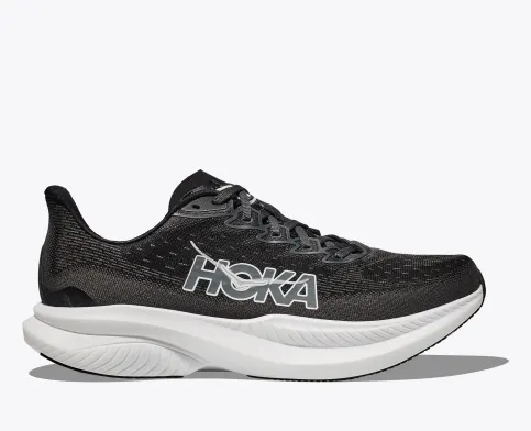 Women's Hoka Mach 6 (Black/White)