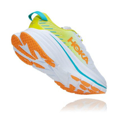 Men's Hoka Bondi X (White/Evening Primrose)