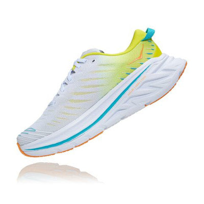 Men's Hoka Bondi X (White/Evening Primrose)