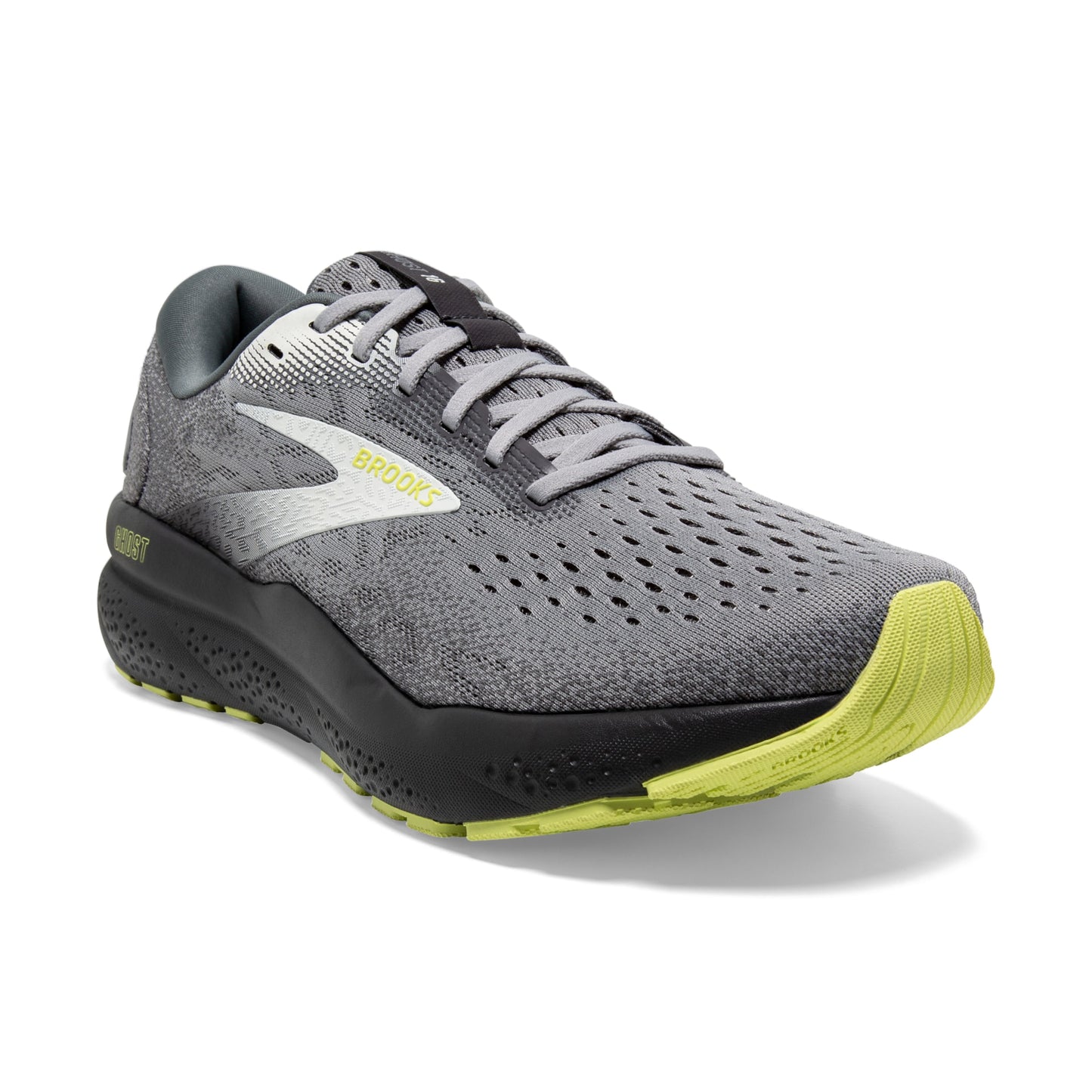 Men's Brooks Ghost 16 (Primer/Grey/Lime)