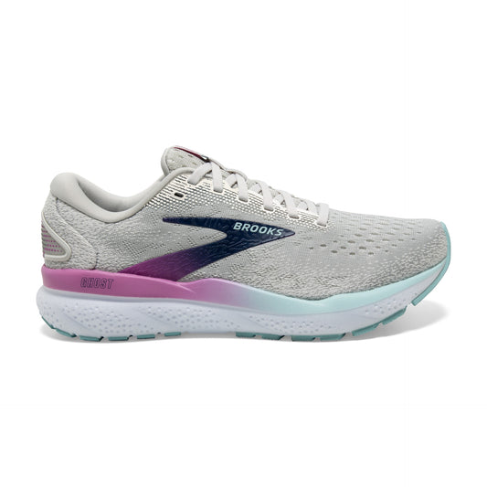 Women's Brooks Ghost 16 (White/Gray/Estate Blue)