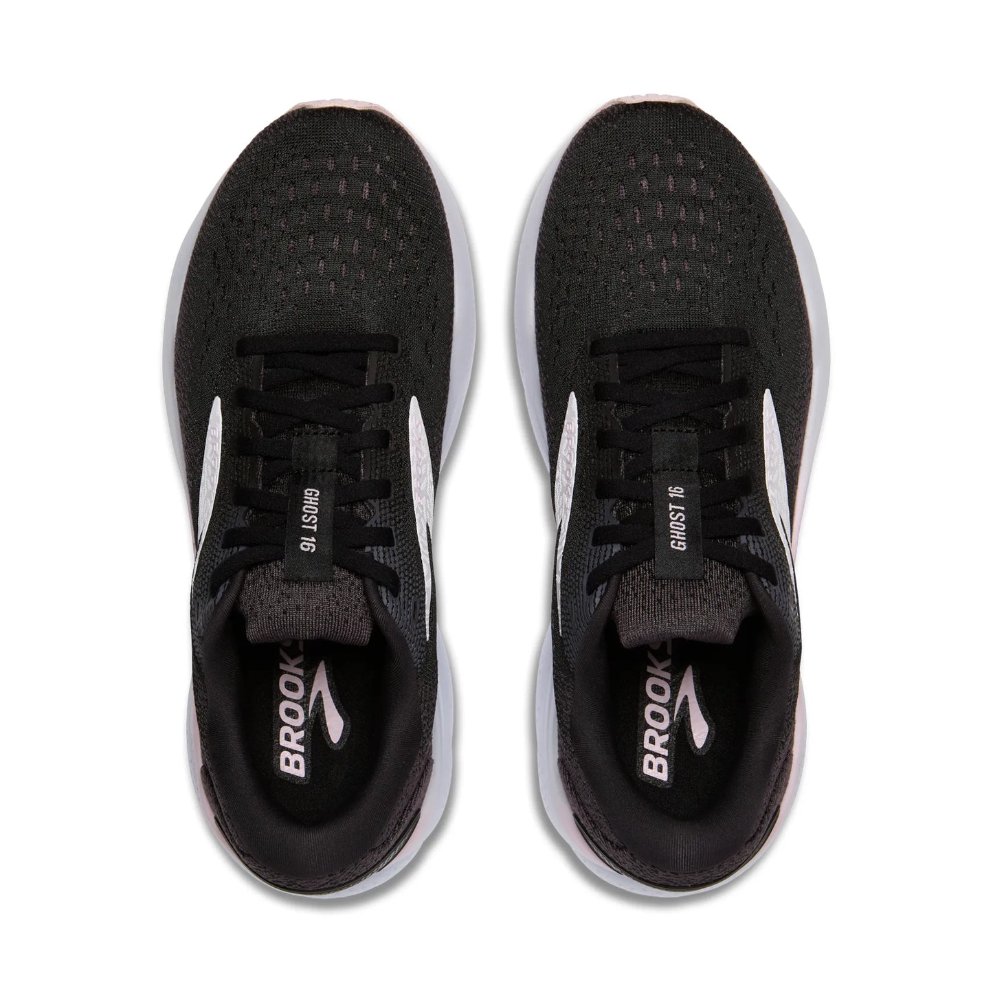 Women's Brooks Ghost 16 (Black/White/Orchid Ice) *Sale*