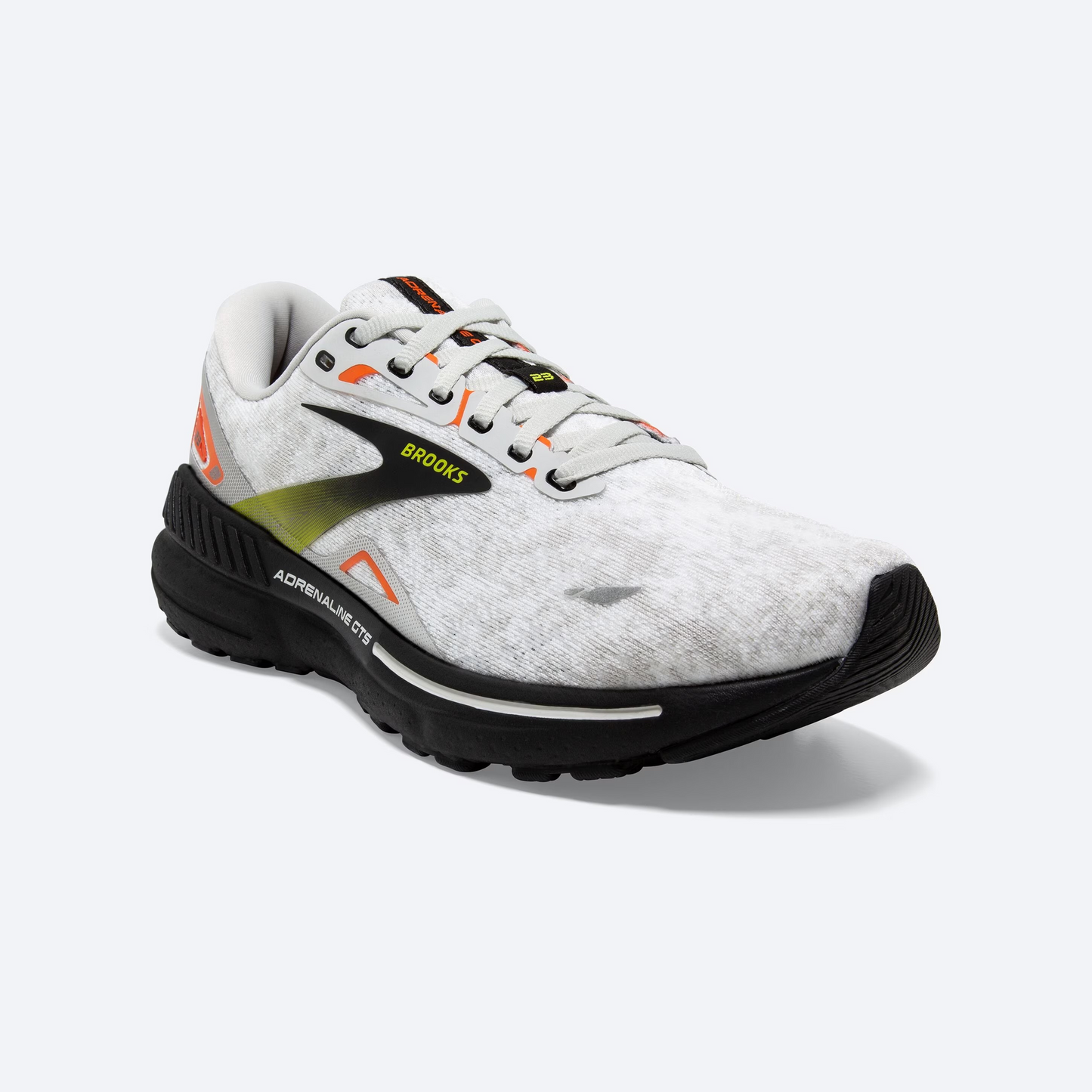 Men's Brooks Adrenaline GTS 23 (Oyster/Black/Red Orange)