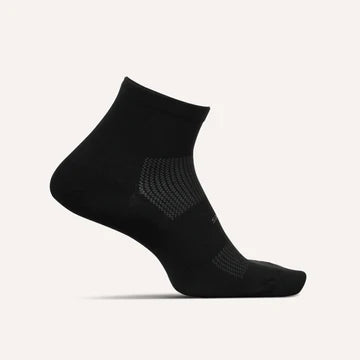 Feetures High Performance Max Cushion Quarter Socks (Black)