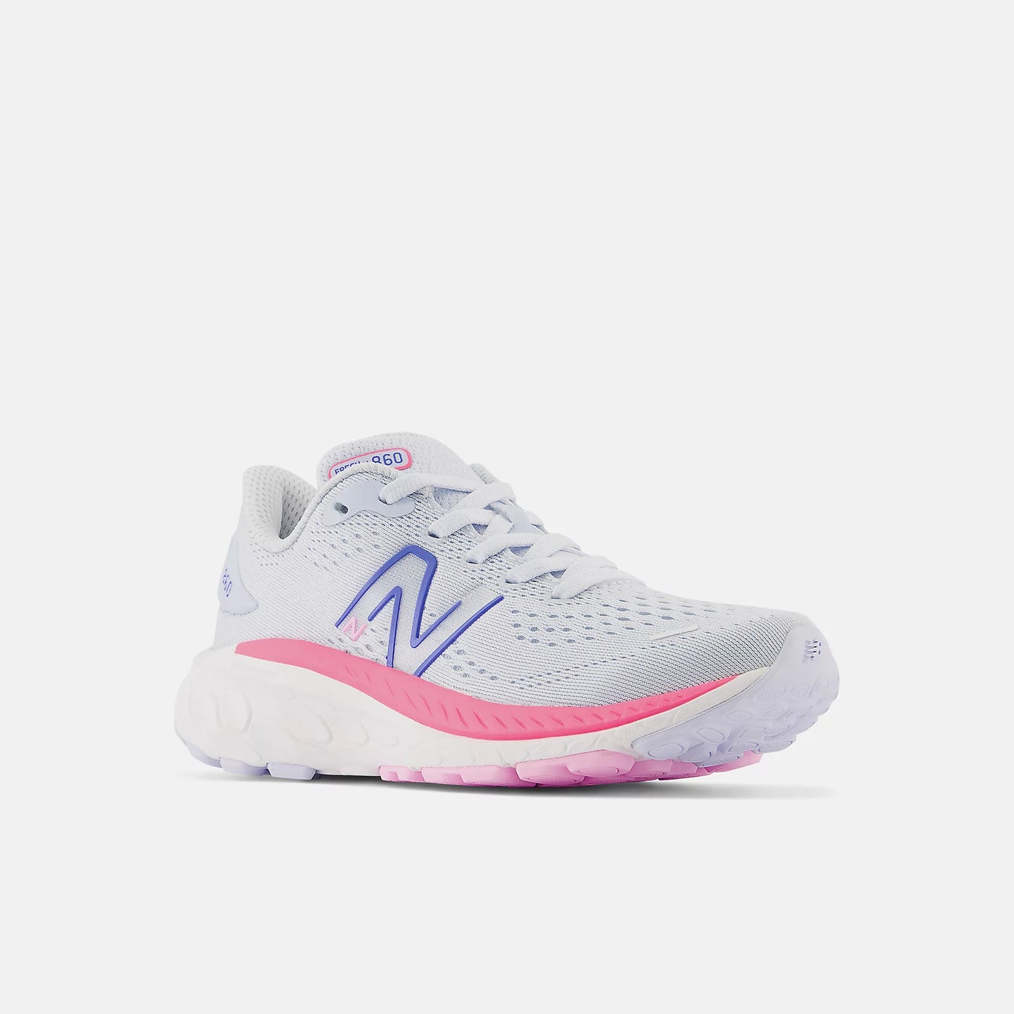 Big Kid's New Balance Fresh Foam X 860v13 (Moon Dust/Neon Pink)