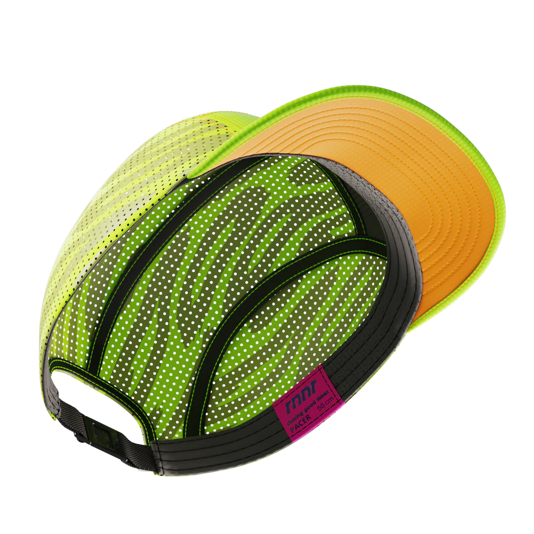 rnnr Pacer Hat: Drippy Cheetah Green