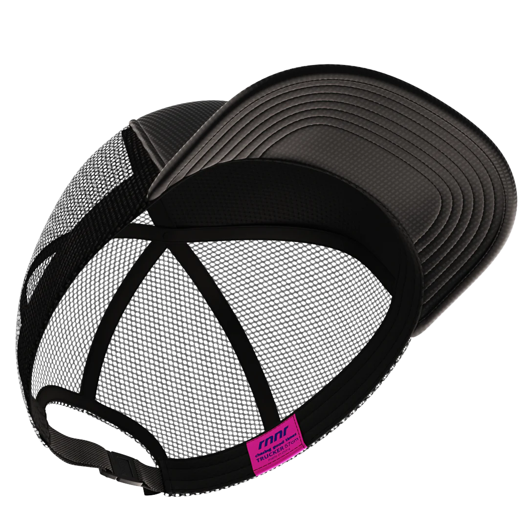 rnnr running trucker hat: All Luck (Black)