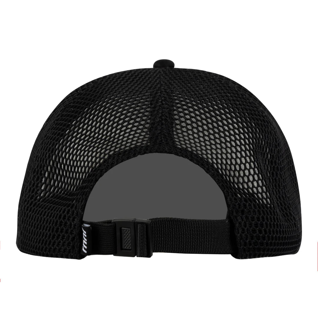 rnnr running trucker hat: take it easy (black/white)