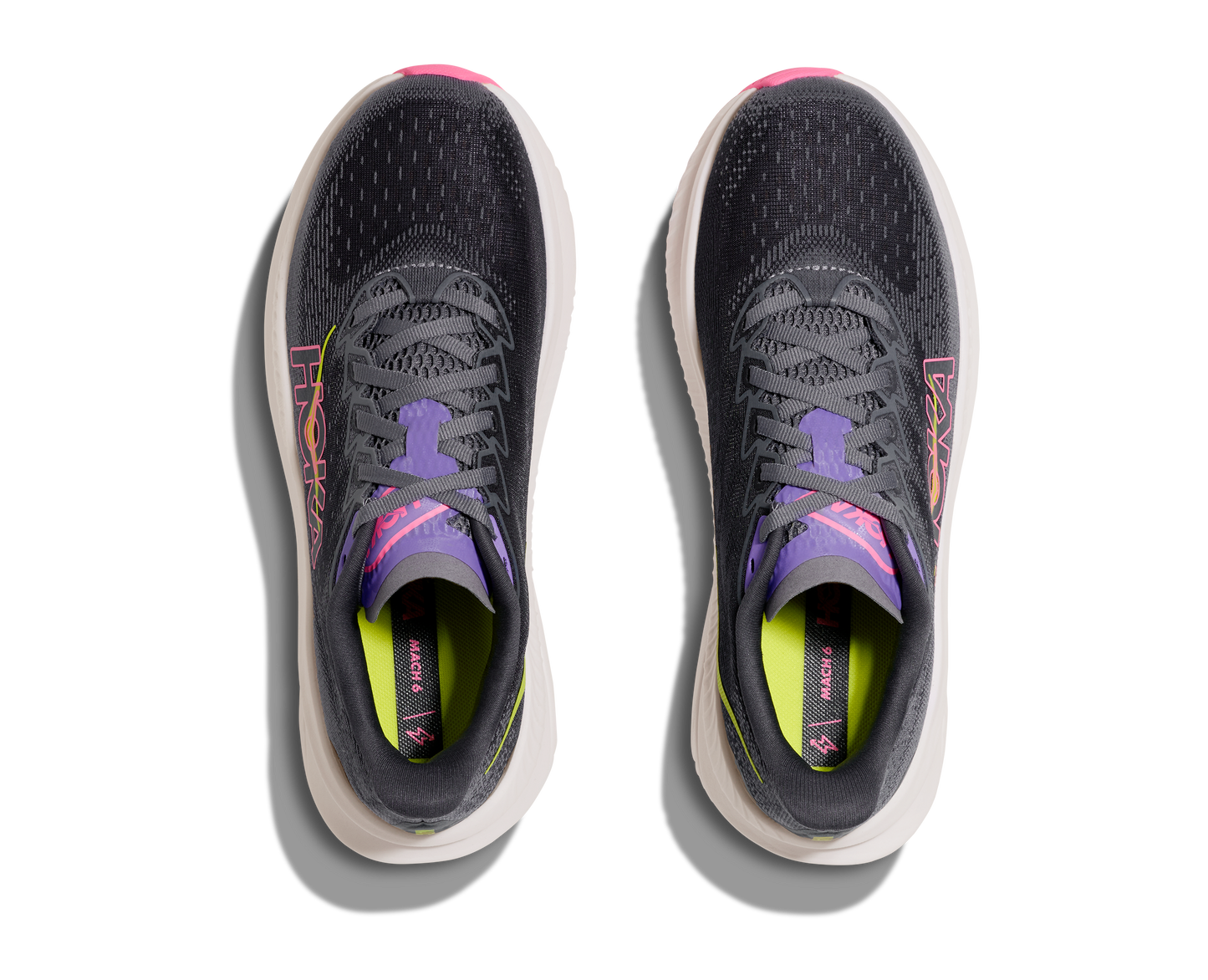 Women's Hoka Mach 6 (Grey Skies/Charcoal Grey)