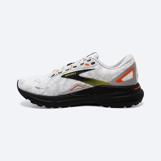 Men's Brooks Adrenaline GTS 23 (Oyster/Black/Red Orange)